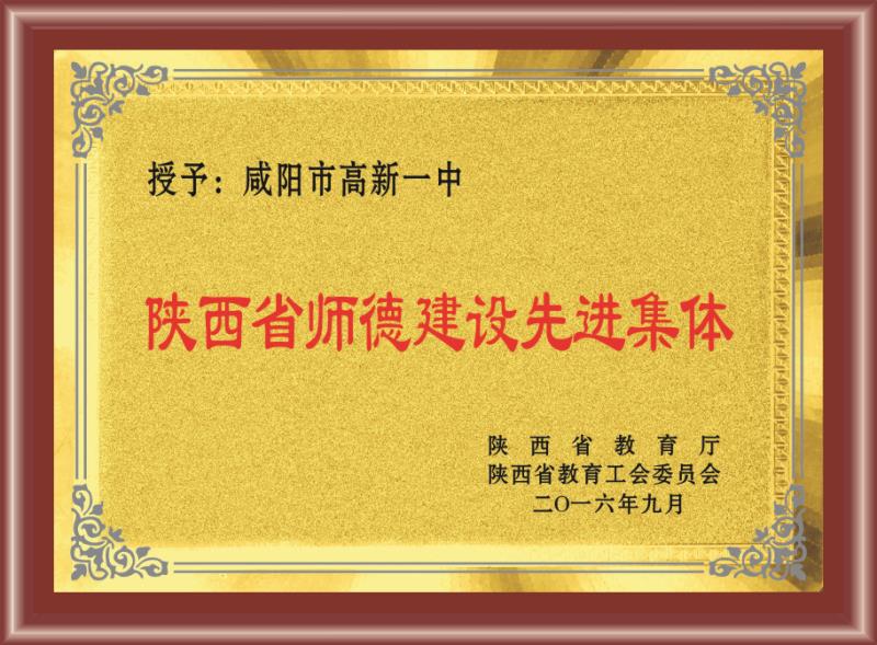 陕西省师德建设先进集体