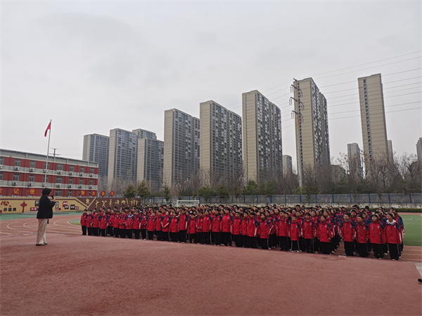 咸阳市高新一中初中部举办七八年级班级挑战赛